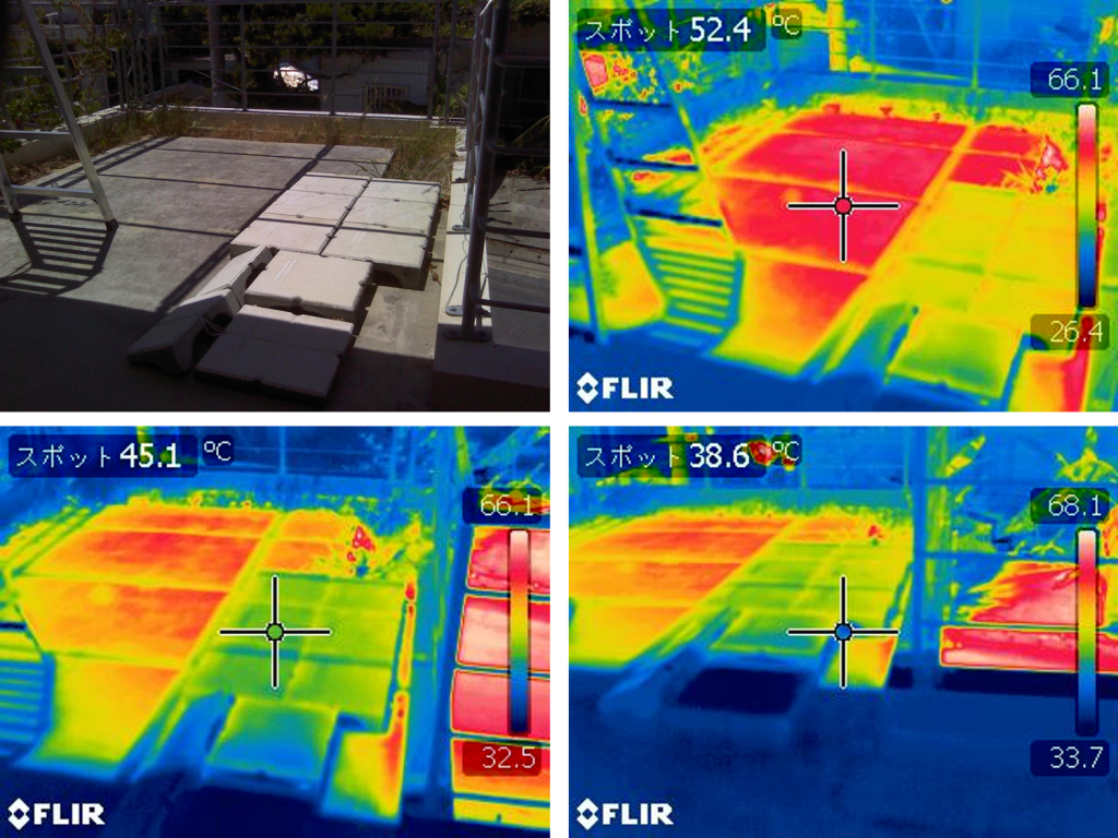 Typical roof tiles VS solar-paint-finished tiles