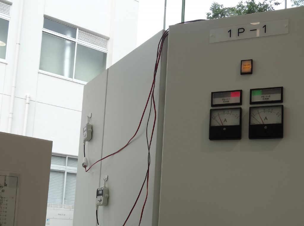 KAIT Electricity meters monitoring the AC operation and consumption