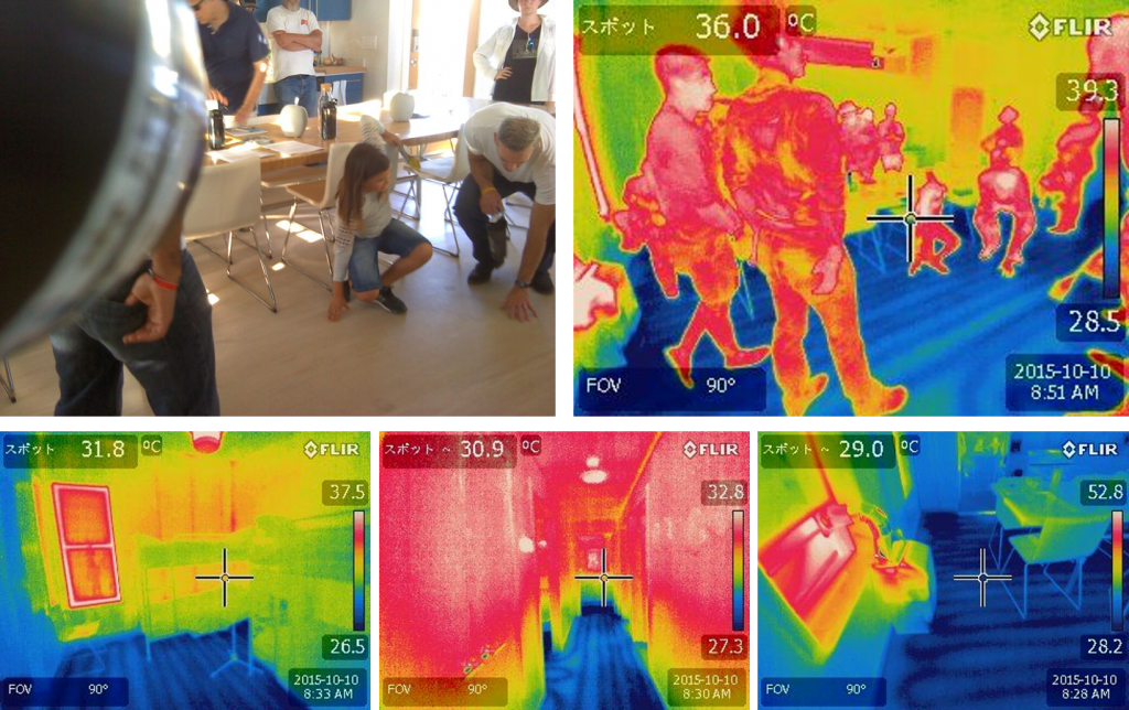 In UC Davis system, the chilled water is circulated under the floor using PVC piping coil (a radiant floor cooling)