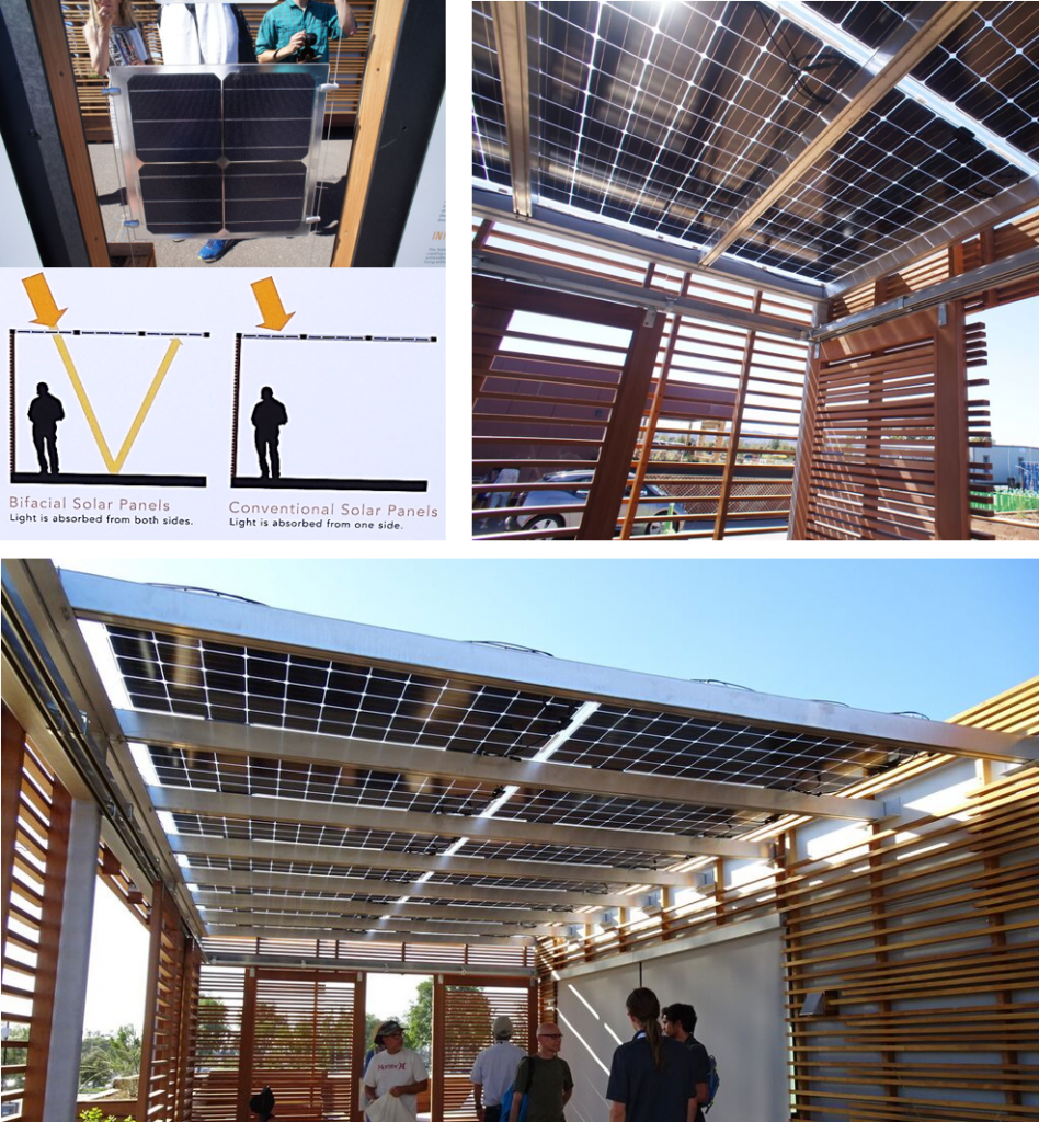 The project that integrated the Bifacial photovoltaic panels